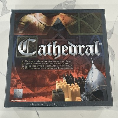 Cathedral Game NEW SEALED Family Games America WOOD Medieval Strategy Buildings
