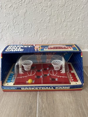 ** Vintage Basketball Shooting Tabletop Dome Game with Box Blue-Box Toys