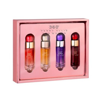 Perry Ellis 360 Women mini gift set (4 Pack) of 7.5 ml Eau De Parfum Sprays