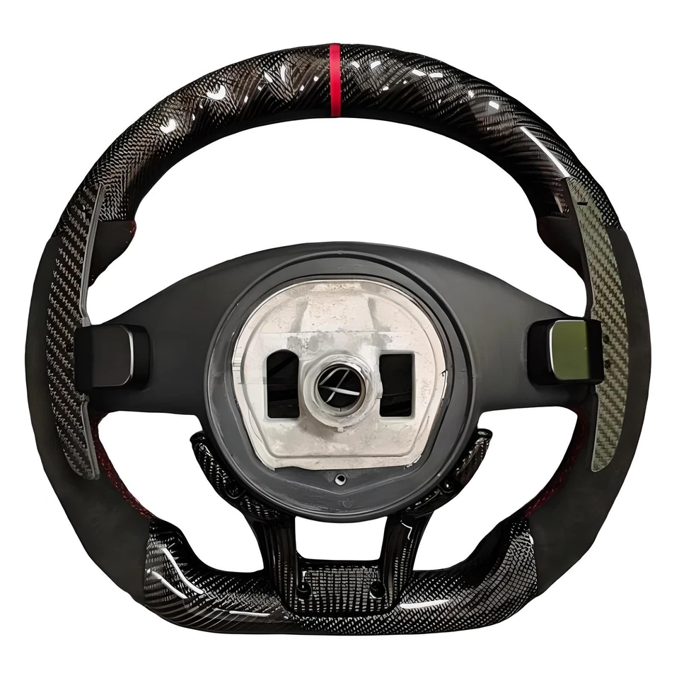 Volante LED fibra carbono para Mercedes Benz C63 C43 E63 E43 S65 S63 AMG Foto 2 de 4