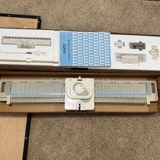 Silver Reed LK100 Knitting Machine Includes Manual & Knitting Patterns