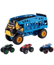 Hot Wheels Monster Trucks 1:64 Monster Mover Transporter with 3 Die-Cast Cars