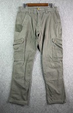 Carhartt B342 Pants Green MOS Double Knee Ripstop Cargo 34x34 fit 34x32 