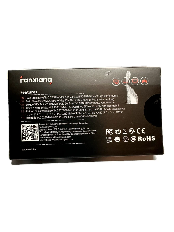 Fanxiang S500 M.2 NVMe SSD 512GB/1TB High Speed TLC Internal Drive Free Shipping - Image 2 of 4