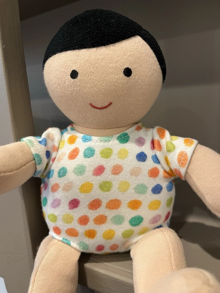 Lovevery Plush Doll Organic Lovey Montessori Learning White Light 9" - Image 2 of 4