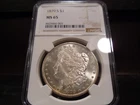 1879-S MS65 Morgan Silver Dollar NGC Certified Gem - White/Faint Gold Hue