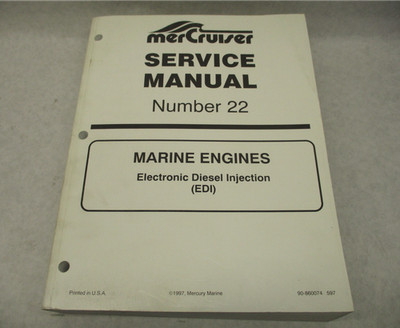 90-860074 597 MerCruiser Marine Engine Service Repair Manual No. 22 EDI D-Tronic