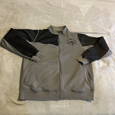 Hyperlite Wake Jacket Men XL Gray Full Zip Streetwear Workout Gym Sweatshirt