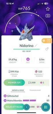 !!! Pokémon GO  SHINY Nido   Party Hat Trade Schillernd Tausch !!!