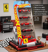 Hot Wheels Ferrari 5-Pack 1:64 Diecast Cars Dino SF90 365 GTB/4 F40
