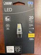 Feit Electric 20-Watt Equivalent Bright White 3000K T4 G8 Bi-Pin Base LED Bulb