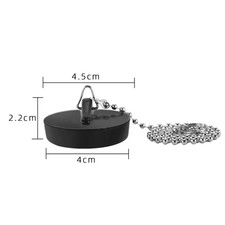1Pcs Stainless Steel Bath Plug Rubber Drain Stopper Water Bathtub Caps Universal