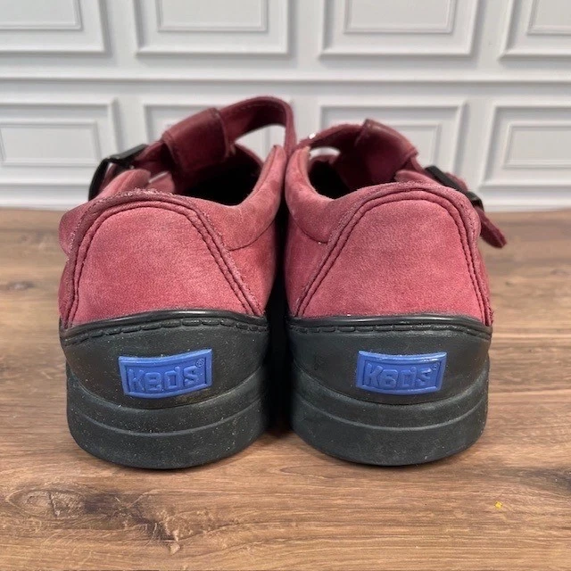 Keds Outdoor Mary Jane Red Suede Leather Buckle Strap Comfort Walking Shoes 5.5 - Image 4 of 4