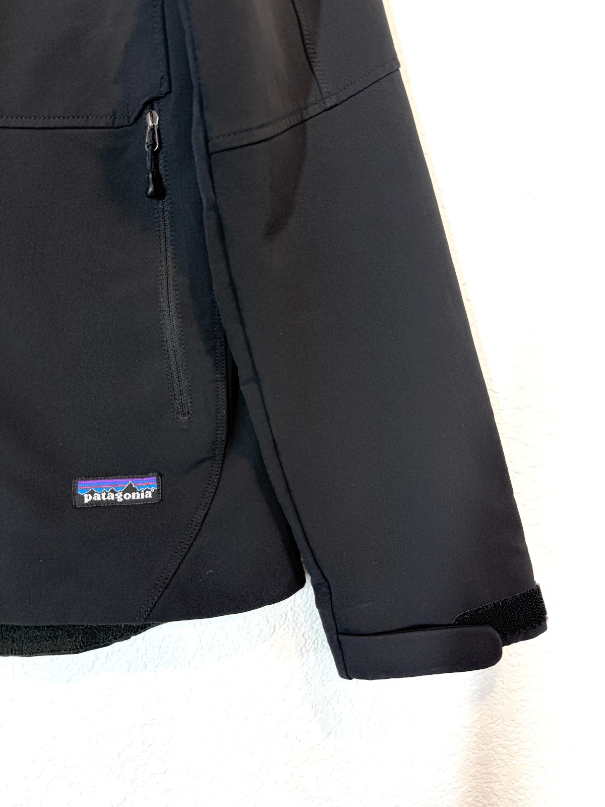 Patagonia Jacket XS Black Soft Shell Fleece Lined Jagermeister Logo Full Zip image 2