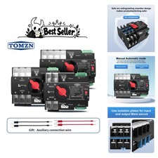 TOMZN TOQ7 Mini DIN Rail ATS Dual Power Automatic Transfer Switch 2P 3P 4P