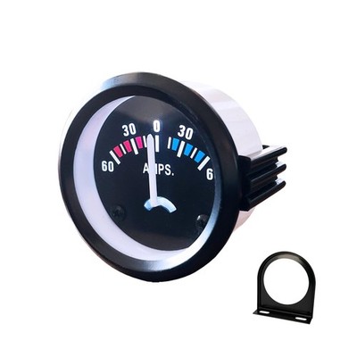 52mm 60-0-60A Ammeter Gauge 12V Universal Car Motorcycle Amp Meter Display