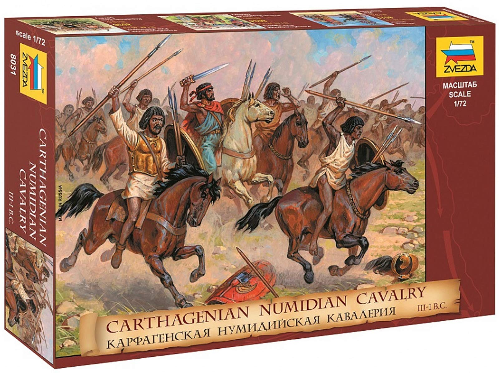 Zvezda 500788031 500788031-172 Carthaginian Cavalry III-I BC Plastic Model Ki 4790₽
