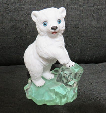 VINTAGE "PRINCE CHARMING" "LITTLE FRIENDS OF THE ARCTIC" POLAR BEAR SCULPTURE