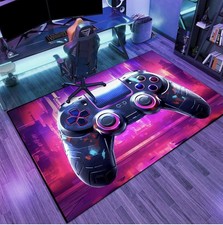 PS5 Gaming Area Rug, Teen Game Controller Carpet for Boys And Girls 63 X 47