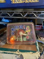 VTG Clear skeleton Ingraham Toastmaster table clock Retro Electric Alarm Tested