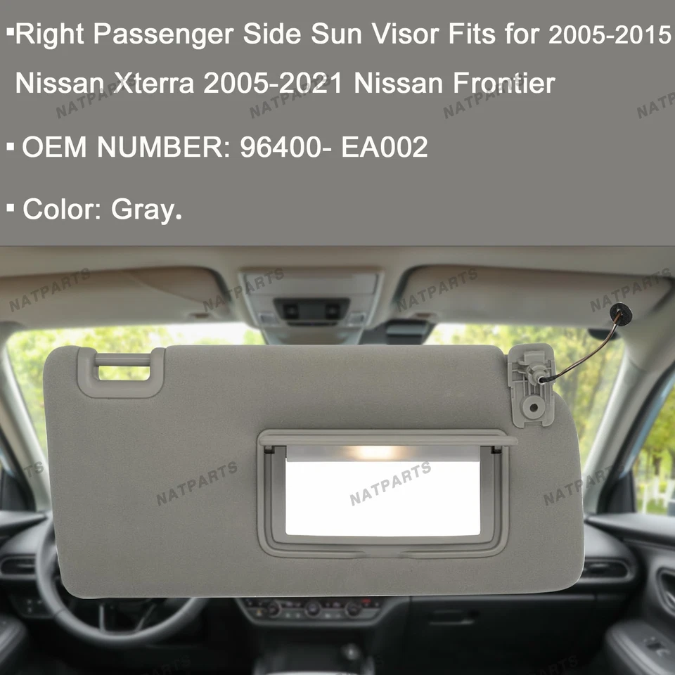 Parasol pasajero derecho para Nissan 05-21Frontier 05-15Xterra 96400- EA002 Foto 2 de 4