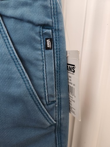 RARE VINTAGE 2000s VANS Off the Wall Mens Cotton Communo Chino Shorts - 30 -Blue - 第 2/4 張圖片
