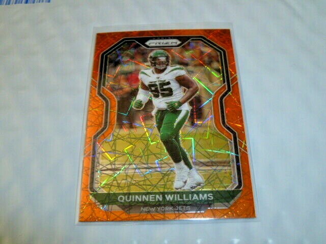 2020 Panini ORANGE LAZER Prizm Quinnen Williams New York Jets #32