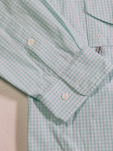 Columbia PFG Men M Omni-Shade Super Bonehead Long Sleeve Shirt GulfStream Plaid - Picture 3 of 21