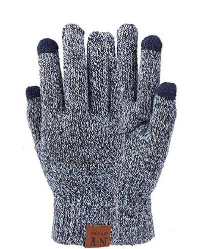 Guante forrado de lana mágica de acrílico para hombre con tecnología de pantalla táctil 6 pares - Imagen 13 de 14