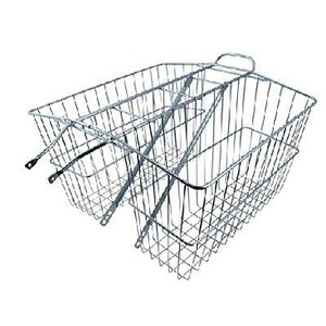rear twin bicycle carrier basket