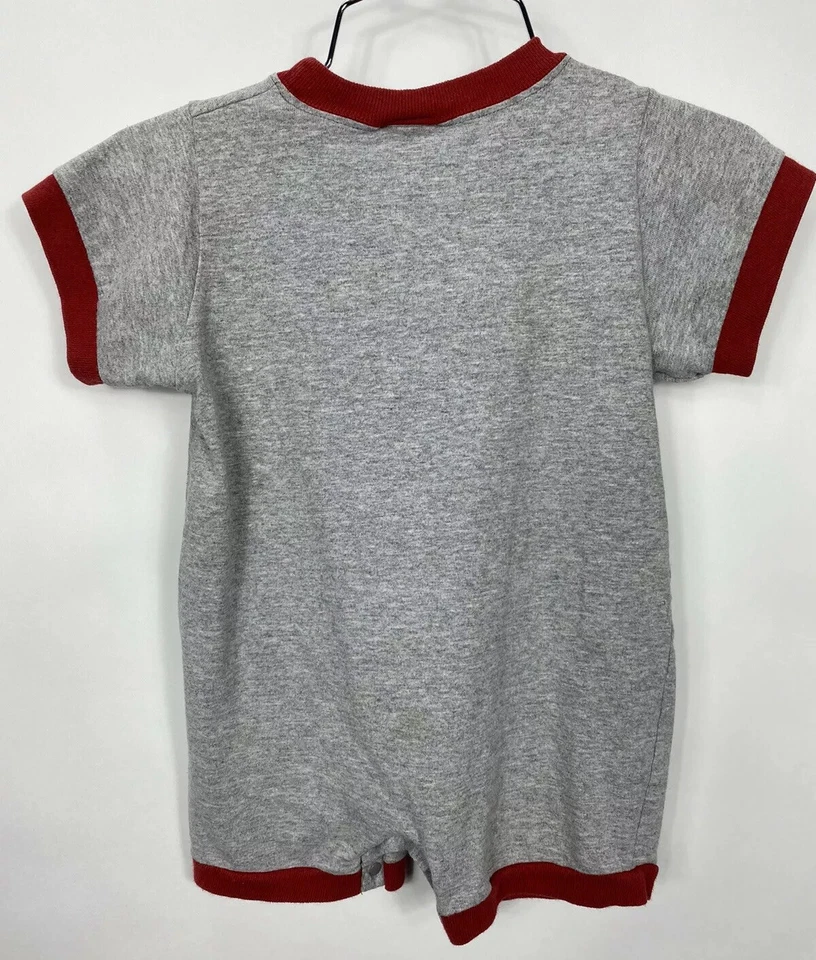 Винтажный 90-х Nike Swoosh цельный комбинезон джемпер кольцо 18 месяцев логотип белый ярлык  - Изображение 2 из 4