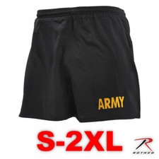 Rothco 46030 Black Army Physical Training Shorts Choose Sizes 