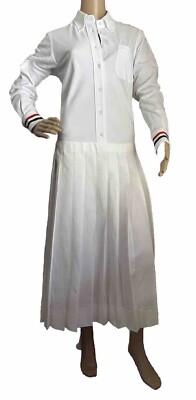 New $1890 Thom Browne Dress White Size 42/6 Italy | eBay New $1890 Thom Browne Dress White Size 42/6 Italy | eBay