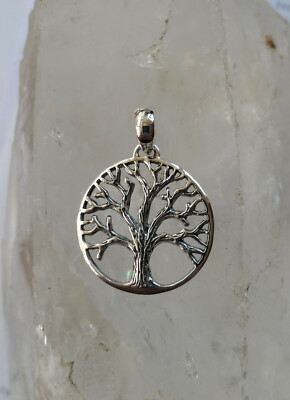 662 Tree of Life Solid 925 Sterling Silver High Quality Pendant rrp$40 ...