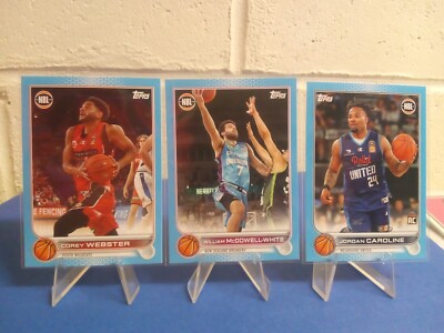 2022-23 Topps NBL Blue Parallel Corey Webster Jordan Caroline William White