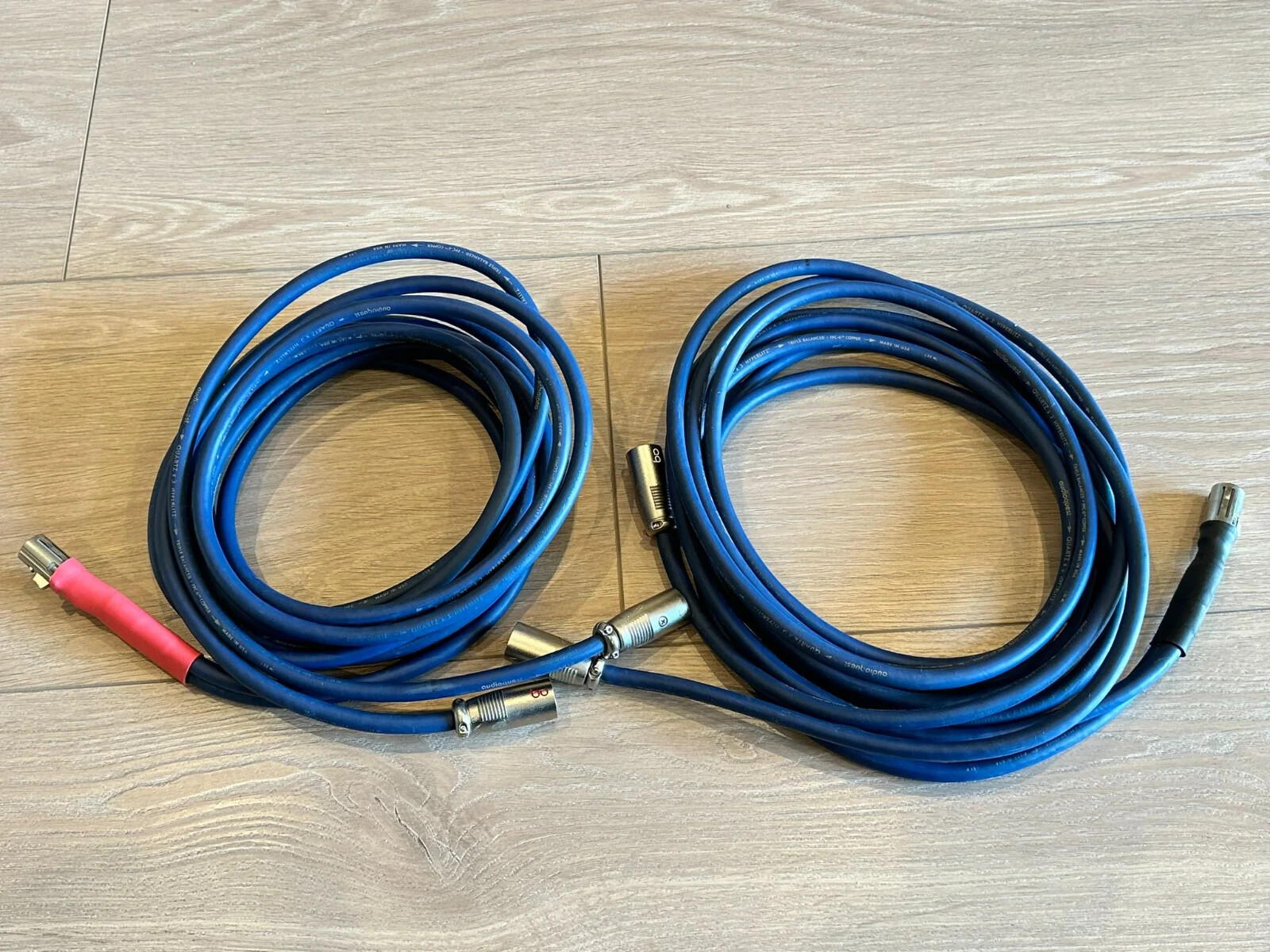 Audioquest Quartz x3 Hyperlitz Audiophile RCA Interconnects Works Great