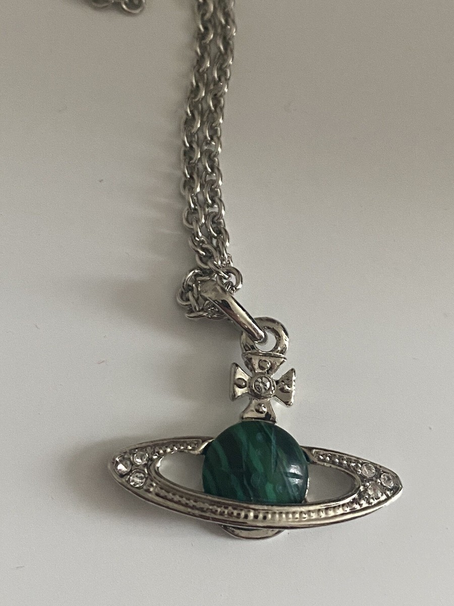 Vivienne Westwood Green Orb Necklace RARE | eBay