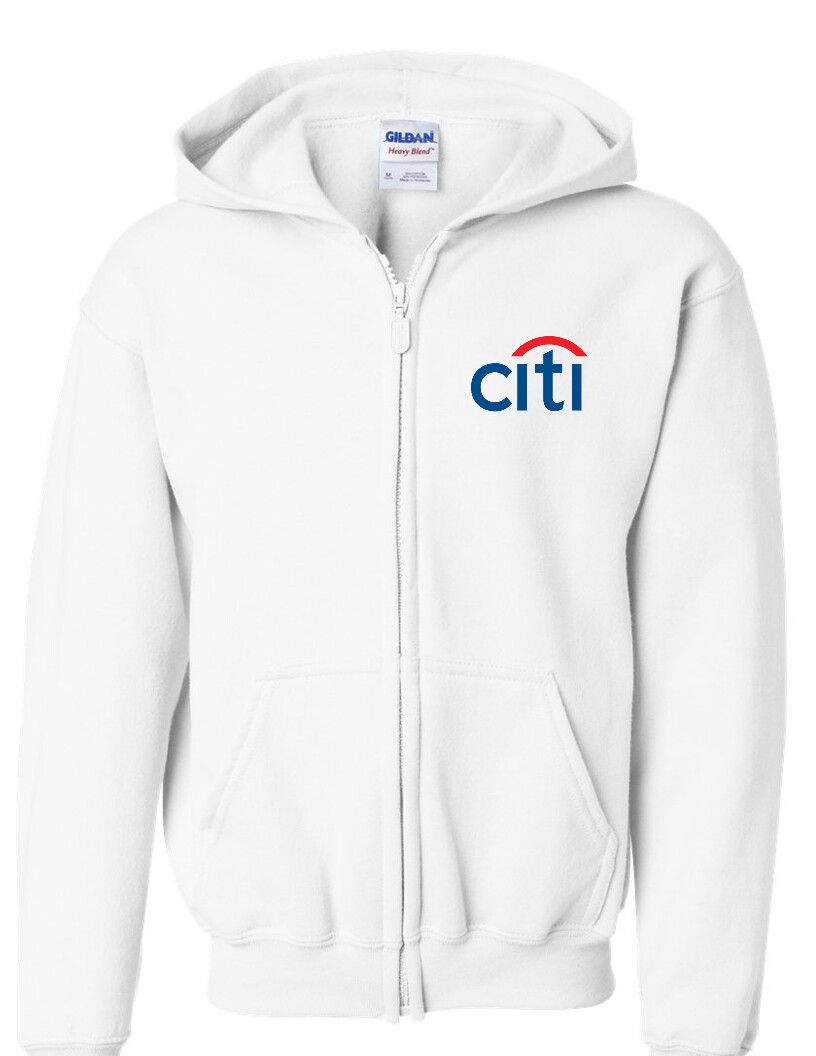 Citi Bank Full Zip Hoodie American Financial Institution Classic