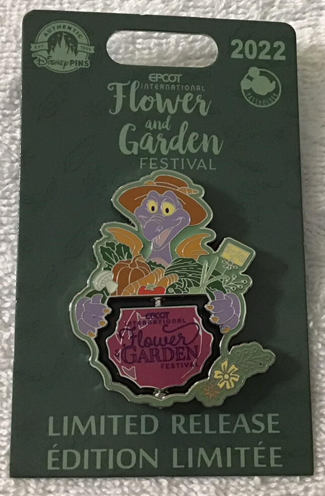 WDW Epcot 2022 Flower and Garden Festival Figment Passholder Limited Release Pin