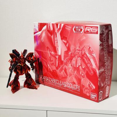 Gundam Base Limited RG SAZABI Clear Color 1/144 Figure BANDAI From