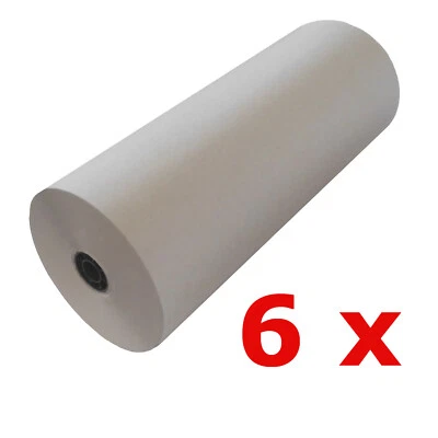 6 Rollen Schrenzpapier Packpapier 50 cm breit x 250 lfm 80gm² 10kg/1Rolle (SF)