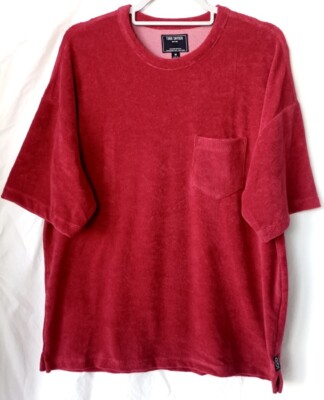 TODD SNYDER - T-Shirt Handtuch Frottee Rot Spice Größe M Oversize NEU