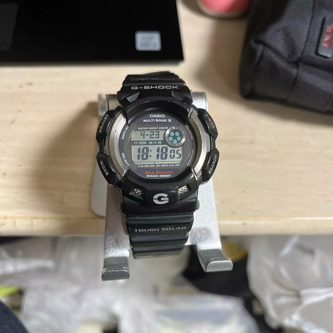 Casio G-shock Gulfman Black Men's Watch GW-9100 Japan