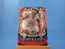 Precious Achiuwa Prizm Draft Picks 2020 RC Rookie Cracked Ice Red Prizm Crusade