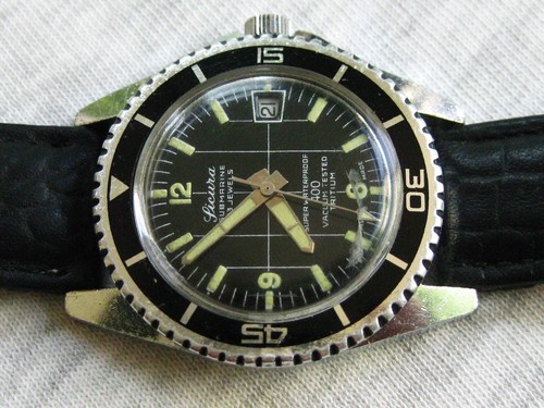 OROLOGIO VINTAGE SICURO/BREITLING SUBMARINE 23 JEWELS 400 TESTATO SOTTOVUOTO SWISS MADE - Foto 5 di 9