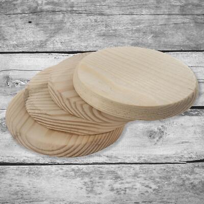 Runde dicke einfache Kiefer unbemalte Holzkreise / 10 cm Untersetzer / Formen