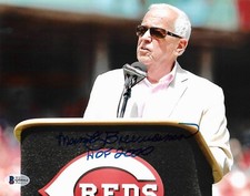 Marty Brennaman Cincinnati Reds MLB Signed Auto 8x10 Photo BAS Beckett COA #2