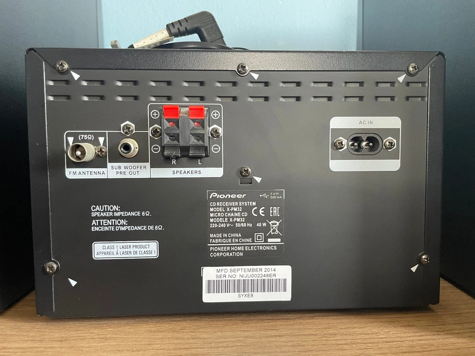 Pioneer x-pm32 Sistemi micro HI-FI, FM, Bluethoot, CD, Usb, Aux-in  OTTIMO STATO - Immagine 3 di 3