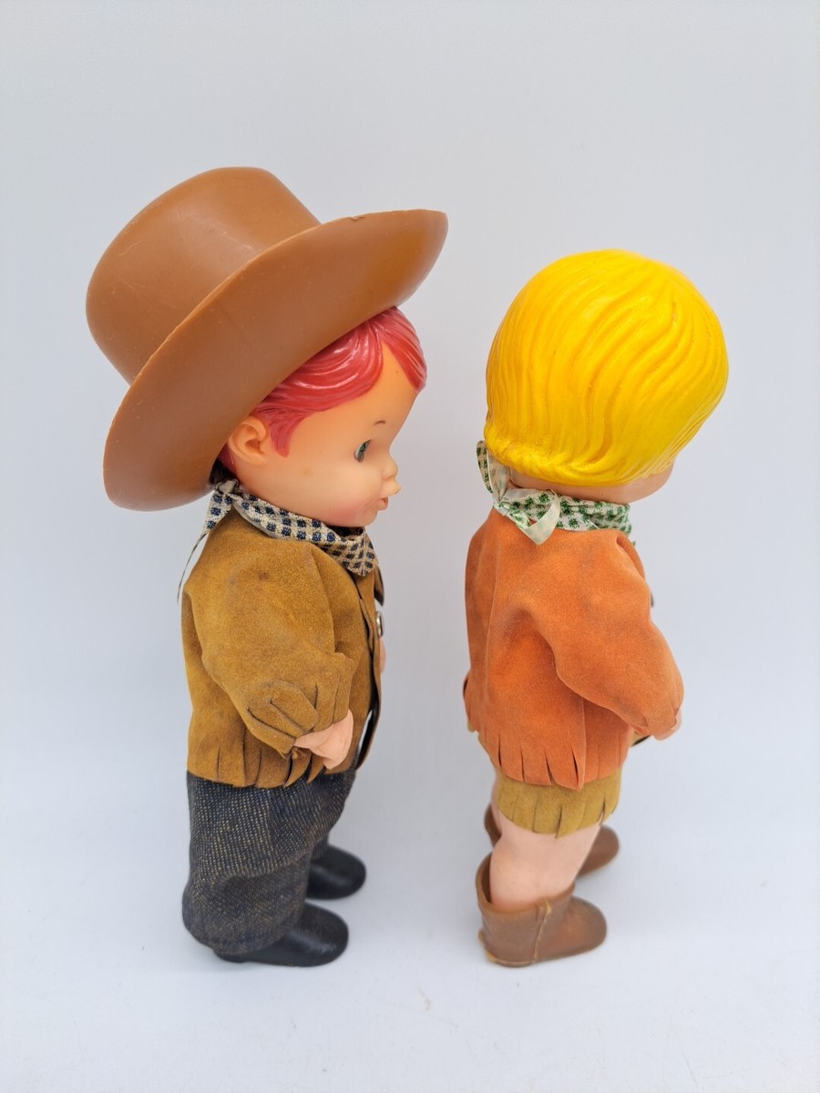 Vintage 1972 Sip Along Sam And Sue Dolls General Mills Fun Group