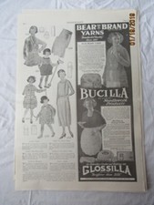 1920 VTG Orig Magazine Ad Clothing Fashions Ladies & Childrens Dresses Outfits D